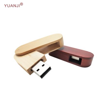 China Custom Logo Wooden USB 2.0 Drive USB Engraving Flash Stick for sale