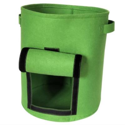 China Plant Fiber Best Price Garden Pots Bags Flower Vegetable Planting Gallon Held Cloth Potted Plant Pouch Round Root Container Grow Bag for sale