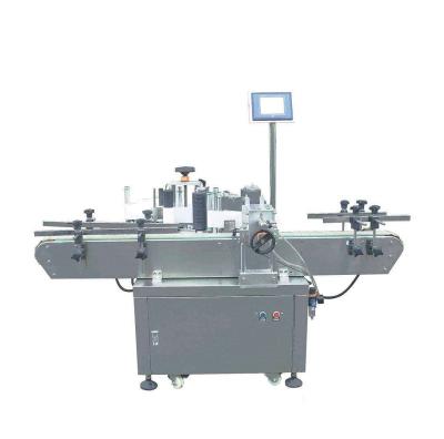 China Cheap professional manufacture cheap automatic round bottle labeling machine with three sides for round bottles for sale