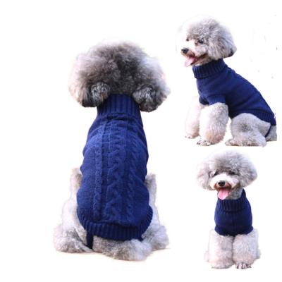 China Viable Cute Warm Knitwear Knitted Coat Winter Jumper Sweater Clothes Puppy Cat Dog for sale