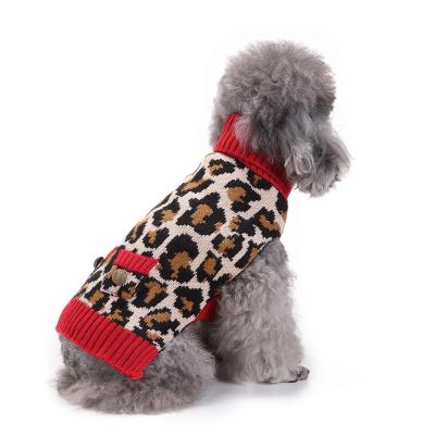 China Viable Cute Warm Knitwear Knitted Coat Winter Jumper Sweater Clothes Puppy Cat Dog for sale