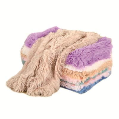 China Luxury Breathable Brown Dog Sweeping Blanket For Wash Bath Mats Polyester And Cotton Bed With Matching Waterproof Fabric Furniture Plush for sale