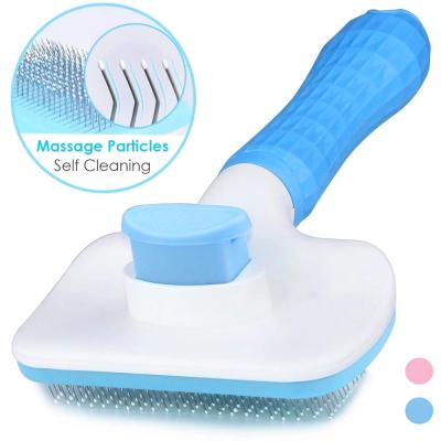 China Viable Dog Hair Removal Comb Grooming Cats Comb Pet Cat Flea Comb Pet Products for Dogs Grooming Automatic Toll Hair Brush Trimmer for sale