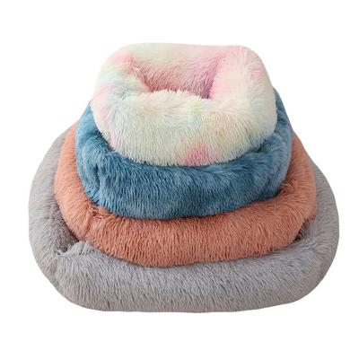 China Breathable Pet Beds Plush Dog Bed Square Solid Color Puppy Beds Long Mat For Small Pets Medium Large Pets Winter Warm Bed Cat Cushions Supplies for sale