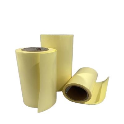 China Heat-resistant yellow all wood pulp version paper, silicone version double-sided plastic coated paper for sale