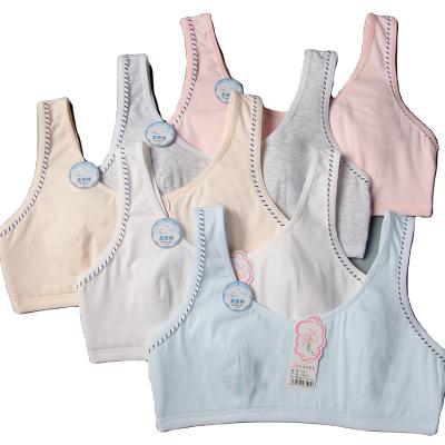 China QUICK DRY girls shaping bras kids cotton underwear clothes for teenage students wireless bra vest girls sports bra girl underwear for sale