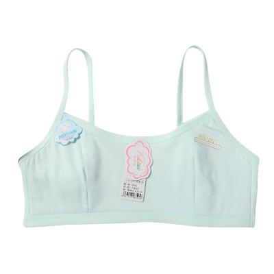 China QUICK DRY Student Bra For Teen Girls Kids Shaping Bras Tops Teenage Lingerie Under The Cloth Strap Thin Top Vest Sleeveless Cotton Underwe for sale