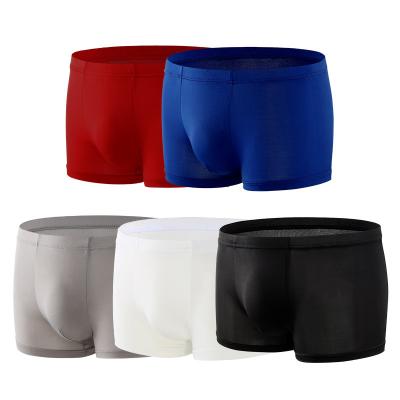 China OEM Breathable Dealing Cheap Gay Classic Soft Ice Cloth Boxer Shorts XXL Silky Boy Men's Boxer Shorts for sale