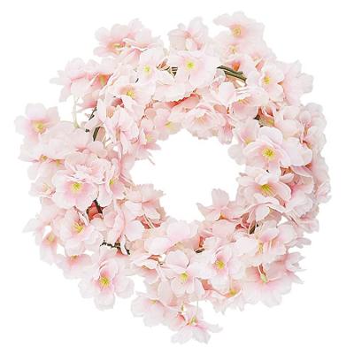 China Wedding Decoration/Room/Bridal Party Home Decor Artificial Cherry Blossom Flower Vines Hanging Cherry Blossom Flowers Garland For Party for sale