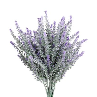 China Bush Flower for Hot Sale High Quality Cheap Artificial Plants 12 Pieces Price Lavender Flowers Wedding Decoration for sale