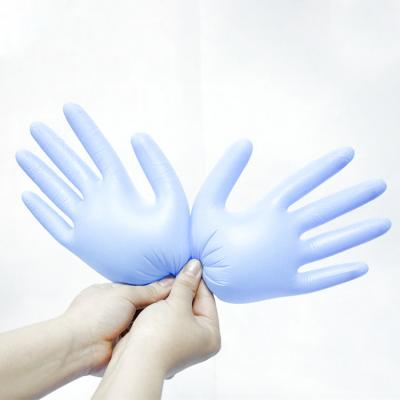 China Factory Direct Sales Blue Vinyl Nitrile/Nitrile Dishwasher Gloves China Anti-Slip Blending Long Working Glove for sale