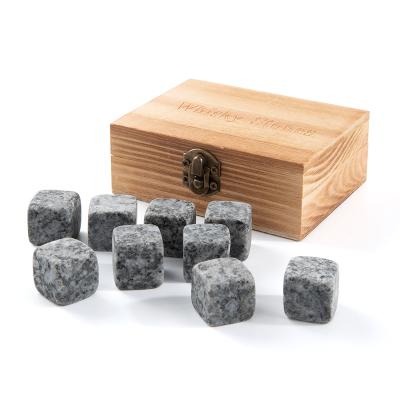 China Factory Supply Disposable Stone Black Ice Cube Stones Granite Basalt Whiskey Marble Stone For Sale Accept Customize for sale