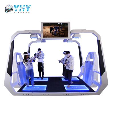 China VR Theme Park Investment YHY Patent Immesive Experience 9D Exclusive 4 Player Shooting Simulator Vr Interactive Combat for sale