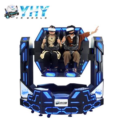 China 1080 Degree Rotation Roller Coaster Vr Iron Steel Warrior Rides 2 Seat Games Virtual Reality 9D Vr Simulator for sale