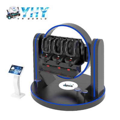 China Acrylic Products Three Players Amusement Park Spinning Roller Coaster Game Simulator Vr 3D Super Game Cockpit for sale