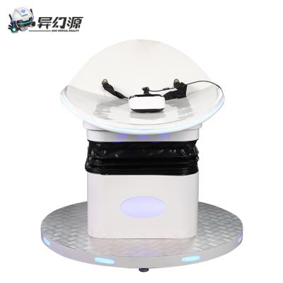 China Latest virtual reality 9D vr cinema equipment vr simulator 1 seat 9d vr slide simulator L2*W1.2*H1.4M for sale