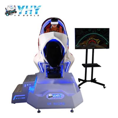 China Best VR Fiberglass Racing Car Arcade Game Machine VR 9d Racing Simulator For Shopping Mall for sale