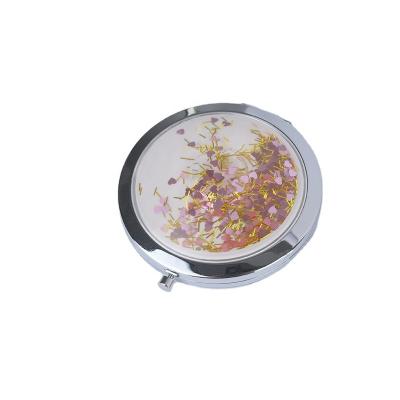 China Hot Sales Customized Magnifying Color Metal Portable Mirror For Makeup Tool for sale