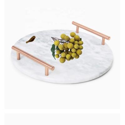 China Wholesale Marble Serving Tray Food Tray Hotel Decoration Marble Jewelry Organizer Tray for sale