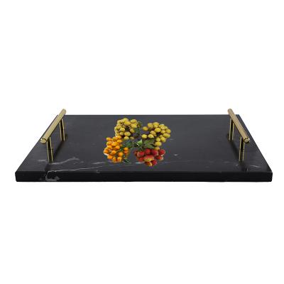 China Marble Serving Tray Food Tray Hotel Decoration Marble Jewelry Organizer Tray Marble Serving Tray for sale