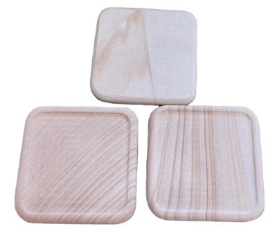 China Sustainable Custom Coasters Factory Sale Sandstone Coaster for sale