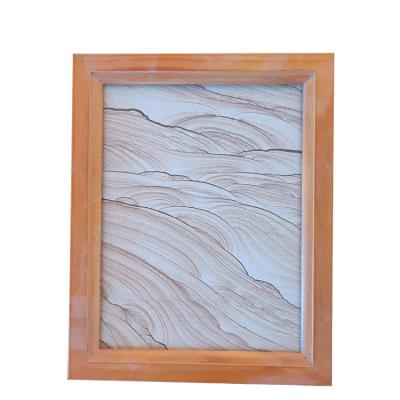 China Modern Custom Decorative Ornament Sandstone Picture Of Interior Decorations Wood Framed for sale