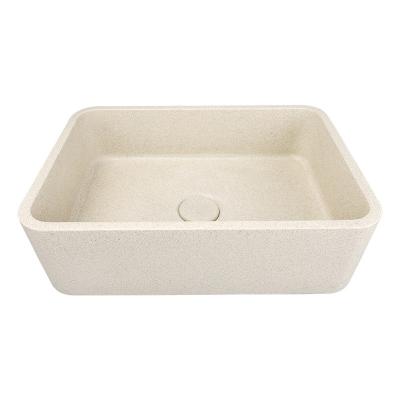 China Easy Clean Hotel bathroom concrete bathroom sink Wash basin concrete sink durable sink for sale