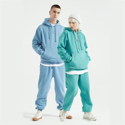 China Wholesale Custom Fleece Two Pieces Set Oversize Sweatshirt Men's Anti-pilling Hoodies Tracker Set Tracksuits for sale