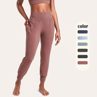 China Breathable Bamboo Knit Breathable Soft Breathable Yoga Workout Gym Heather Rib Joggers Fabric High Waisted Panty Legging for sale