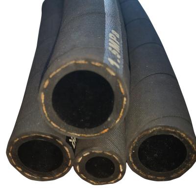 China Aging Resistance Oil And Oil / Abrasion Resistant Flexible Hydraulic Rubber Hose 2/4/6/8Inch for sale