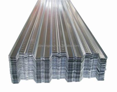 China Warehouse Building Materials Galvanized Steel Floor Decking Sheet for sale