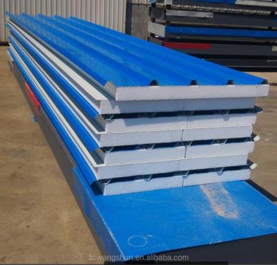 China 950mm / 970mm / 980mm Structural Insulated Steel Panel Color EPS Sandwich Panel For Roof for sale