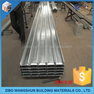 China Galvanized sheet gi slotted single c channel for roofing system for sale