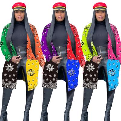 China MTY6387 Breathable Fashion Casual Long Sleeve Quilting Setting Letter Print Coat Women Long Anorak Jacket for sale