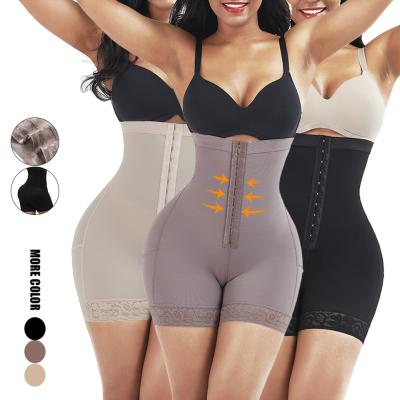 China 2022 Women Antibacterial Breathable Body Shaper Waist Tummy Wrap High Slimming Underbust Corset Butt Lifter Waist Trainer Shape Wear for sale