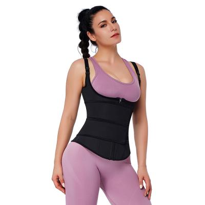 China High Quality Antibacterial Waist Trainer Slimming Belt Waist Trimmer Zipper Sweat Durable Latex Waist Trainers for sale