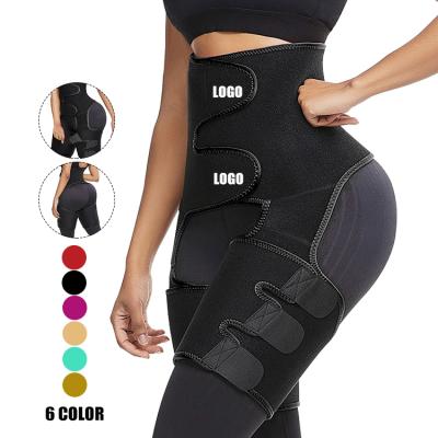 China Breathable Shapewear Fat Burning Neoprene Thigh Trimmer Leg Shapers Waist Trainer Slimming Belt Butt Lifter Control Panties for sale