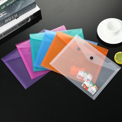 China Waterproof Wholesale Running Clear Envelope Bag Plastic Documents Storage Bag Folder for sale