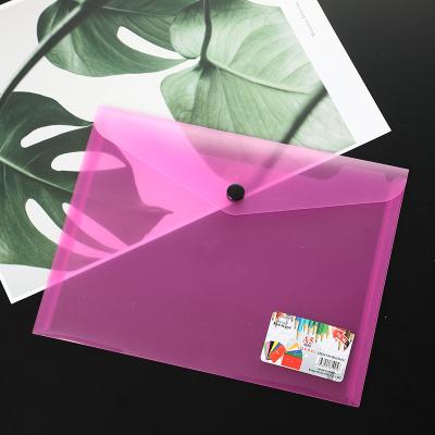 China Wholesale Custom Plastic Folder Transparent Waterproof Multicolor A3 Poly Envelopes For School Home Work Office for sale