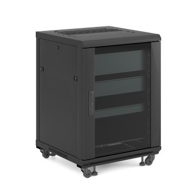 China Efficiently Office Home School Use Good Quality 15 U Steel Mobile Cabinet AV Rack for sale