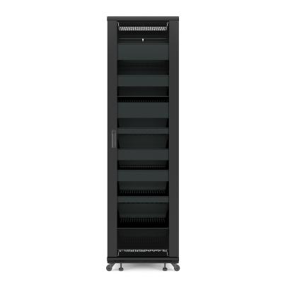 China Good Quality Easy Installation OEM Glass Front Door AV Network Server Rack Cabinet for sale