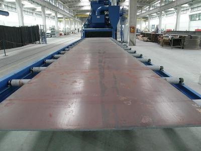 China Steel Plate Shot Blasting Equipment / Machine Roller Conveyor for sale