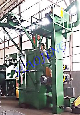 China Double Spinner Hook Shot Peening Equipment For Metal Parts / Surface Cleaning for sale