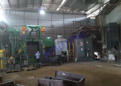 China Equipo industrial del chorreo con granalla, equipo de voladura de la gota para los bastidores de aluminio en venta