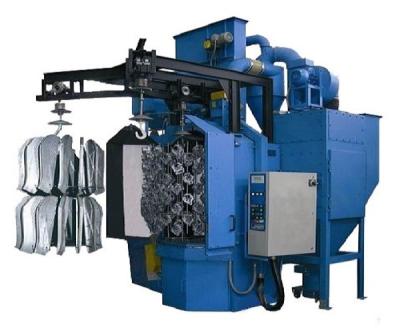 China Custom Double track Hook Type Shot Blasting Machine For Castings for sale