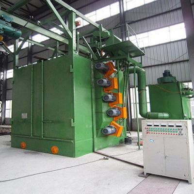 China Eco - Friendly Hanger Type Shot Blasting Machine For Sand Rust Grinding for sale