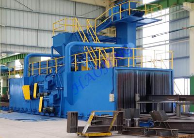 China Coil / Steel Automatic Shot Blasting Machines With Roller Conveyor System for sale