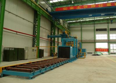 China Steel Roller Conveyor Shot Blasting Machine for Steel H - Beam Structure for sale