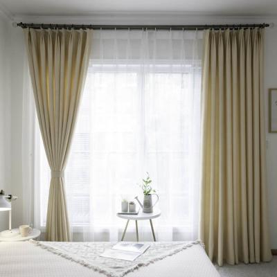 China Blackout Low Price High Quality Simple Home Bedroom Clean Room Shading Curtain for sale