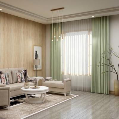 China Light Green Cheap China Blackout Buy Dubai Bedroom Windows Curtains Curtain for sale